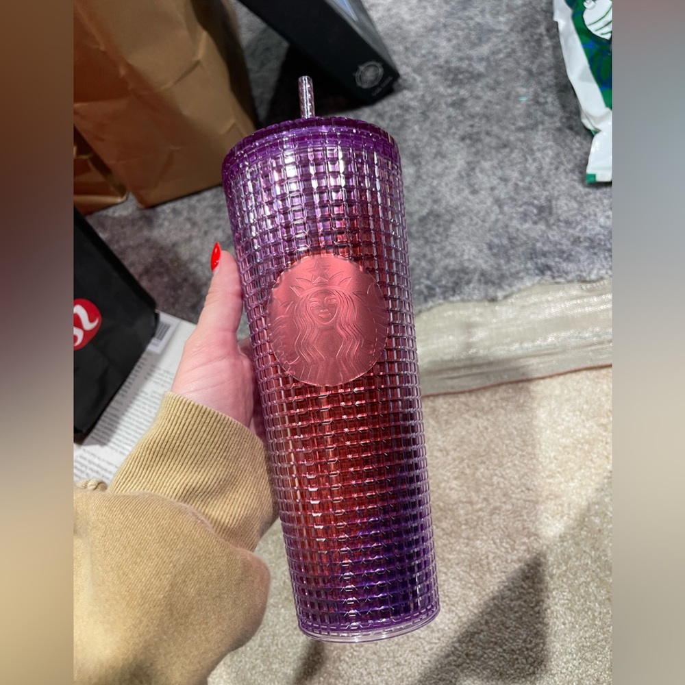 Starbucks Purple Grid Venti Tumbler